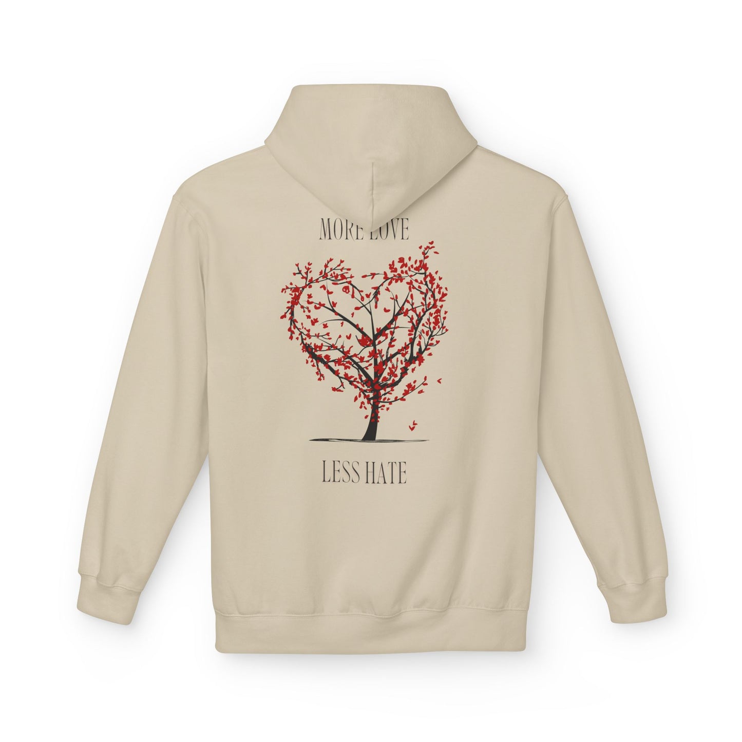 More Love, Less Hate - Unisex Softstyle Hoodie.