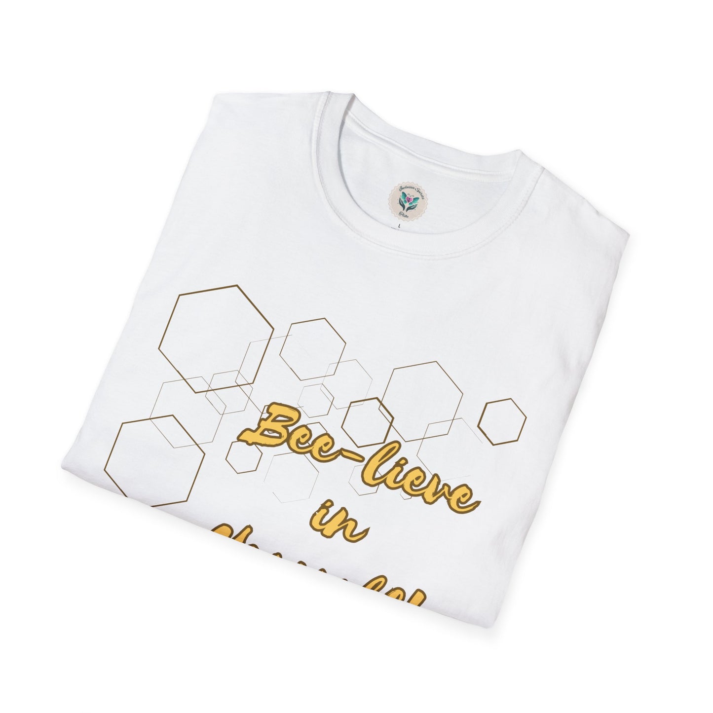 Bee-Lieve in Yourself Unisex Softstyle T-Shirt.