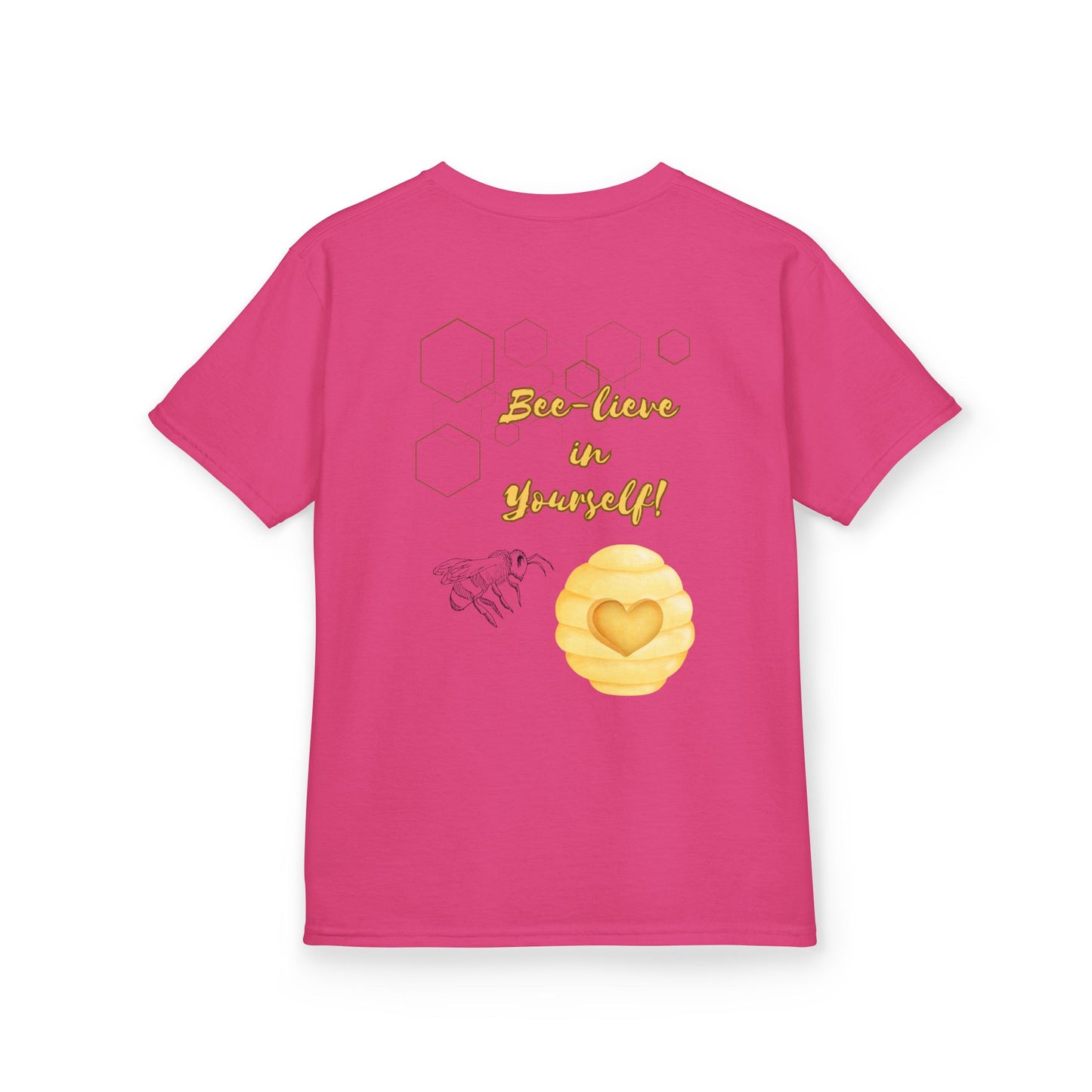 'Bee-Lieve in Yourself' - Children's Motivational T-Shirt -