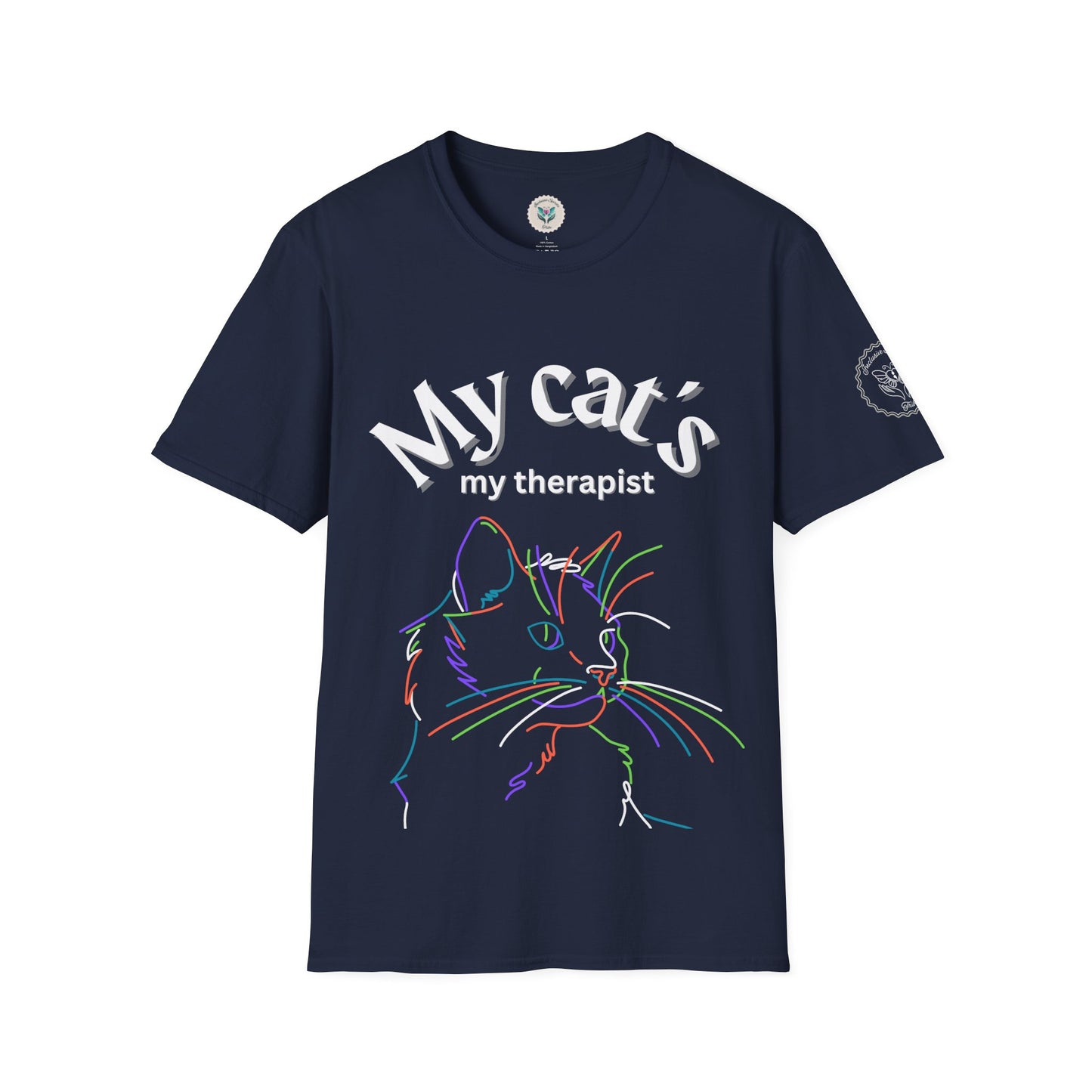 Therapist Cat Softstyle T-Shirt