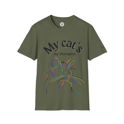 Therapist Cat Softstyle T-Shirt
