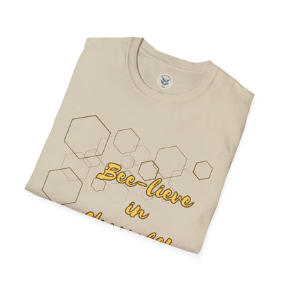 Bee-Lieve in Yourself Unisex Softstyle T-Shirt.
