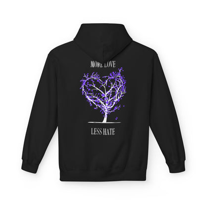 More Love, Less Hate - Unisex Softstyle Hoodie.