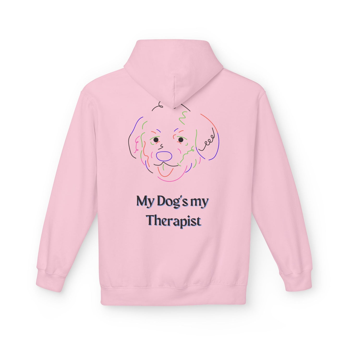My Dog's My Therapist Softstyle Fleece Hoodie