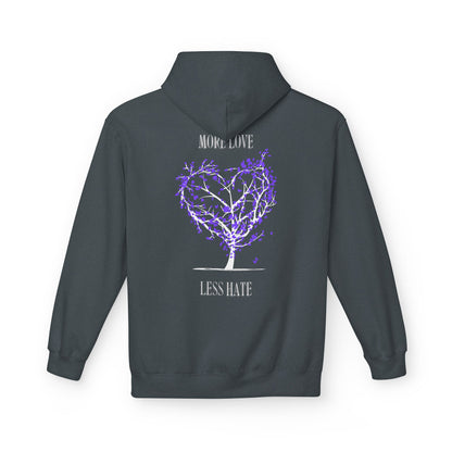 More Love, Less Hate - Unisex Softstyle Hoodie.