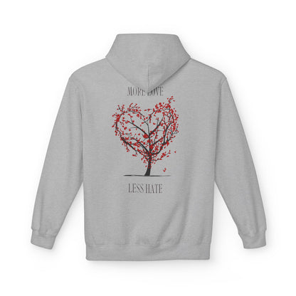 More Love, Less Hate - Unisex Softstyle Hoodie.