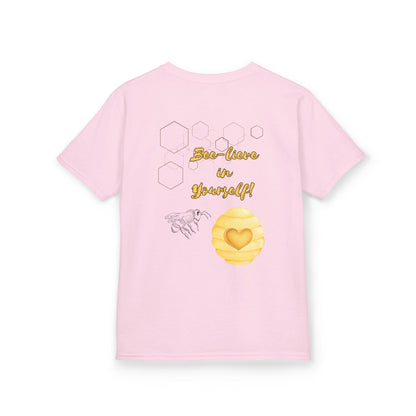 'Bee-Lieve in Yourself' - Children's Motivational T-Shirt -