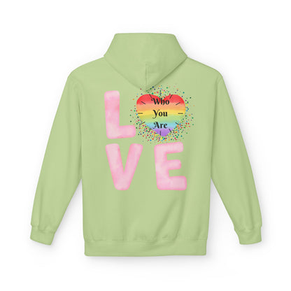 Love Who You Are Rainbow Hoodie