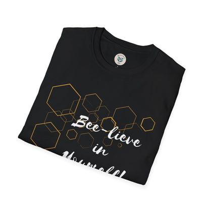 Bee-Lieve in Yourself Unisex Softstyle T-Shirt.