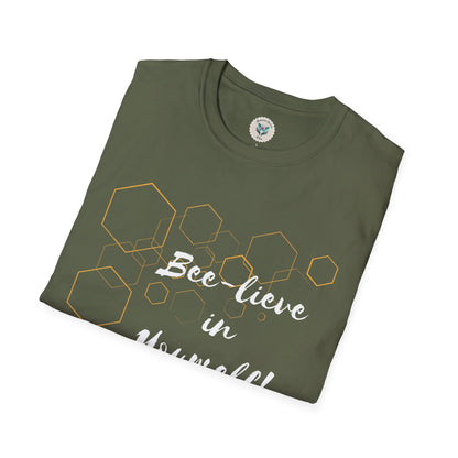 Bee-Lieve in Yourself Unisex Softstyle T-Shirt.
