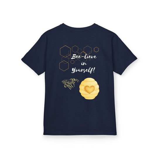 'Bee-Lieve in Yourself' - Children's Motivational T-Shirt -
